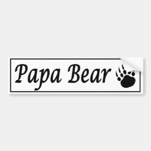 Papa Bear. Car sticker decal with bear claw Autoaufkleber