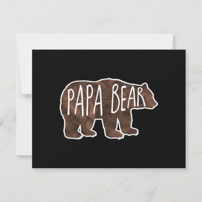 Papa Bear Classic Feiertagskarte (Vorderseite)