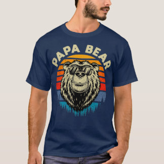 Papa Bear Cool Retro-Geschenkidee Klassisches T-Sh T-Shirt