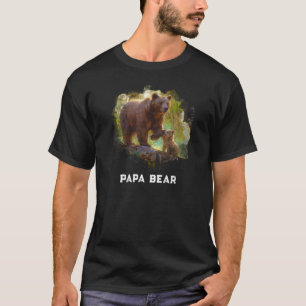 *~* PAPA BEAR Cub Vatertag Geschenk AP86 Art T-Shirt