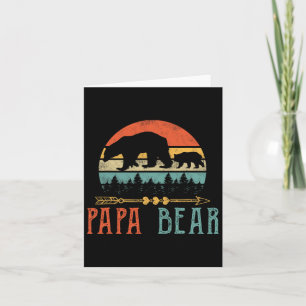 Papa Bear Daddy Funny Mens Fathers Day Geschenkide Karte
