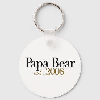 Papa Bear Est 2008 Schlüsselanhänger