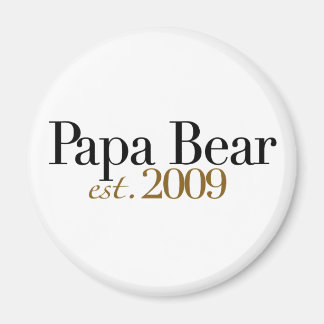 Papa Bear Est 2009 Magnet