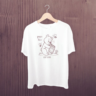 Papa Bear Est 2025 T-Shirt