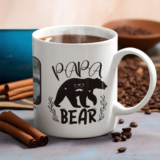 Papa Bear Foto Vathage Day Kaffeetasse (Von Creator hochgeladen)