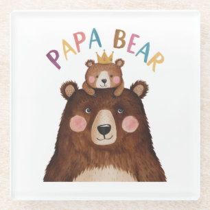 Papa Bear Glasuntersetzer