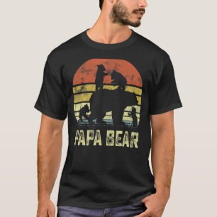 Papa Bear Matching Family Cub 4 Kinder Vater Tag T-Shirt