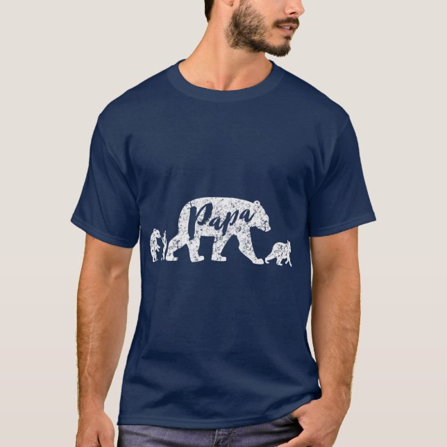 Papa Bear mit drei Drehkreuzen T-Shirt (Vorderseite)