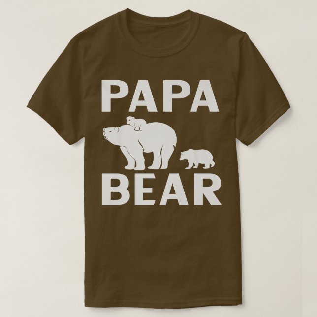 Papa Bear Polar Bear Kids Premium T-Shirt (Design vorne)