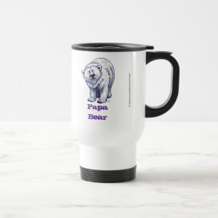 Papa Bear Polar Bear Travel Mug Reisebecher