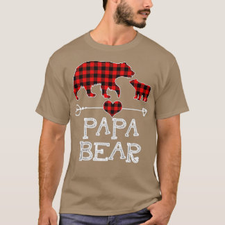 Papa Bear, Red Buffalo Kariert Papa Bear Pajama T-Shirt