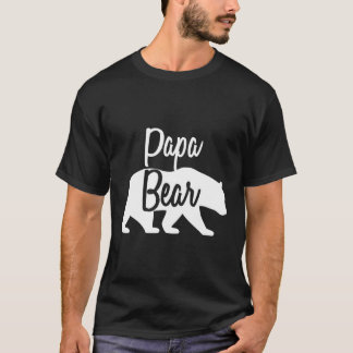 Papa Bear Shirt T - Shirt Matching Family Bear Lon