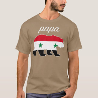 Papa Bear Syria Flag Syriens Roots Premium T-Shirt
