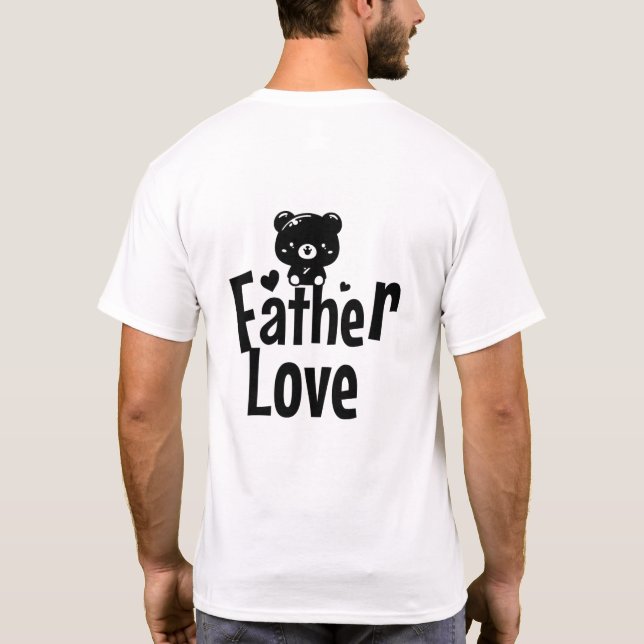 Papa Bear T-Shirt – Protector & Guide | Cute Panda (Rückseite)