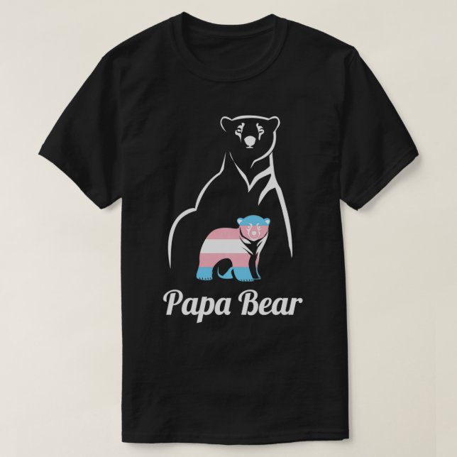 Papa Bear Transgender Vater Trans Child LGBT Trans T-Shirt (Design vorne)