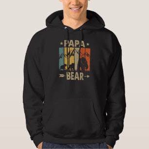 Papa Bear Vater von 2 Vätern zwei Kindern Papa Bea Hoodie