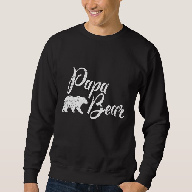 Papa Bear Vatertag Sweatshirt (Vorderseite)
