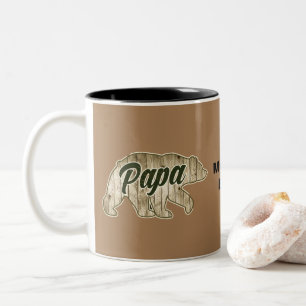 Papa Bear Vatertag Zweifarbige Tasse