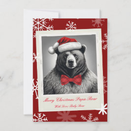 Papa Bear Weihnachtskarte Feiertagskarte