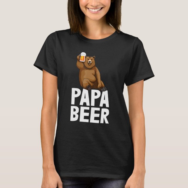 Papa Beer Drink Bier T-Shirts Bier (Vorderseite)