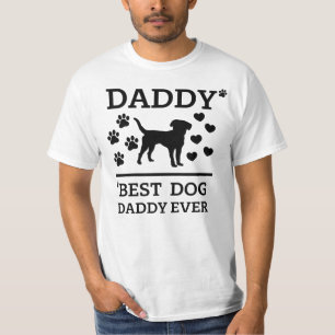 Papa - Bester Hund Papa jemals schwarzer Text ! T-Shirt