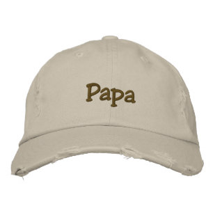 Papa bestickte Hülle Baseballkappe