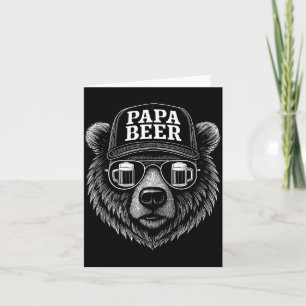 Papa Bier - Lustiger Papa-Bär Trinkhumor Karte