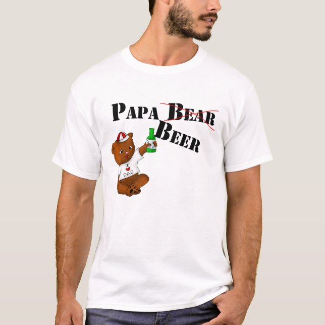 Papa-Bier T-Shirt (Vorderseite)