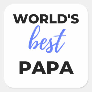 Papa bl quadratischer aufkleber