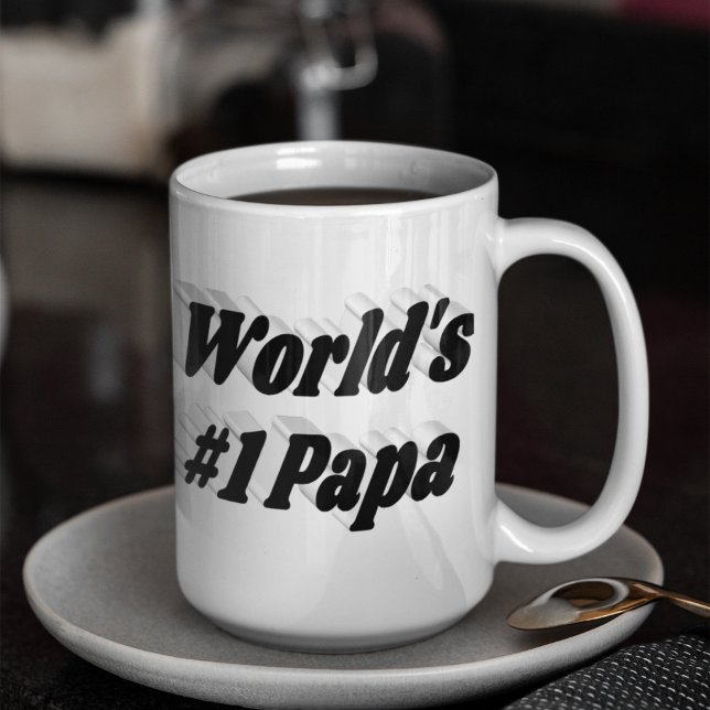 Papa Black Halbtext Riesenkaffee Tasse (Von Creator hochgeladen)