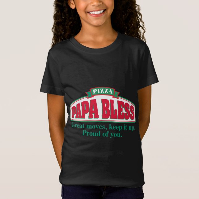 Papa Bless Pizza - T-Shirt (Vorderseite)