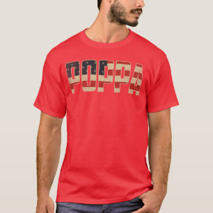 Papa Bold Patriotische Amerikanische Flagge Vatert T-Shirt