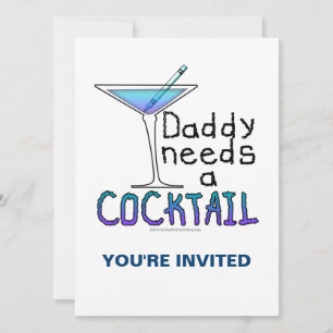 PAPA braucht einen Cocktail Einladung