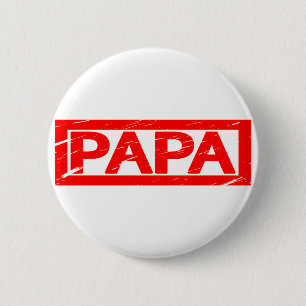 Papa-Briefmarke Button