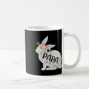 Papa Bunny Matching Family Floral Bunny Rabbit Eas Kaffeetasse