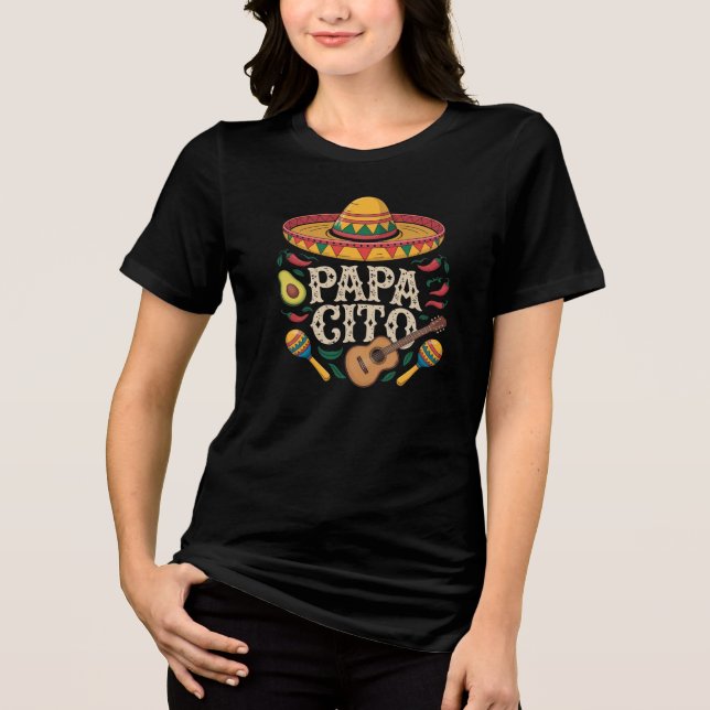 Papa cito Tri-Blend shirt (Vorderseite)