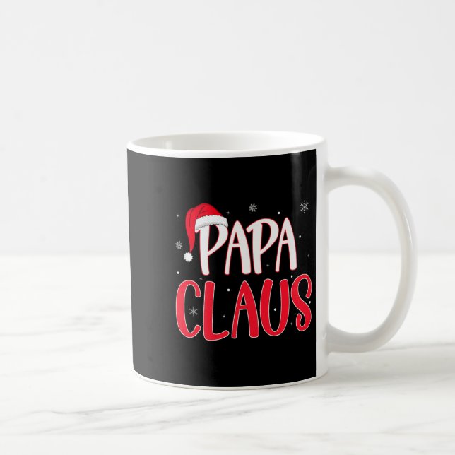Papa Claus Christmas Family Matching Pajamas Funny Kaffeetasse (Rechts)