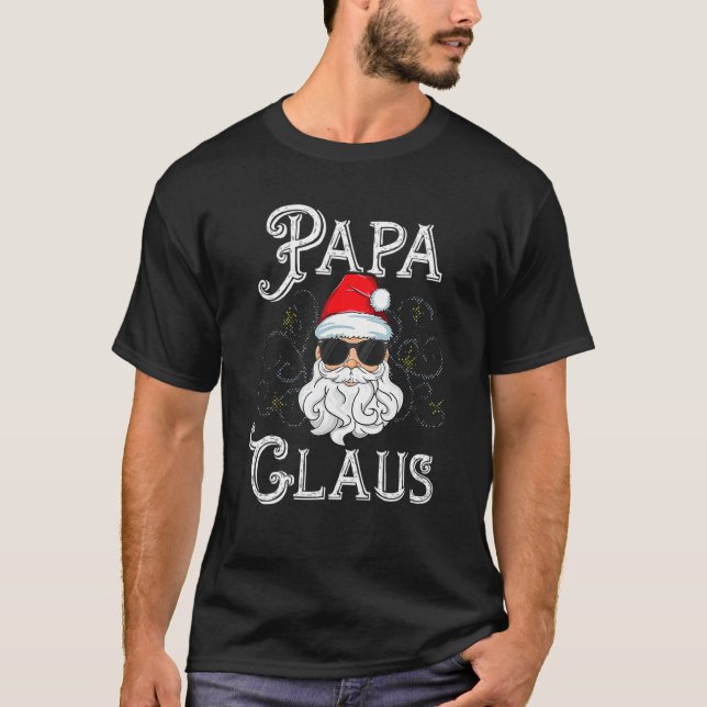 Papa Claus Matching Family Weihnachten Weihnachten T-Shirt (Vorderseite)