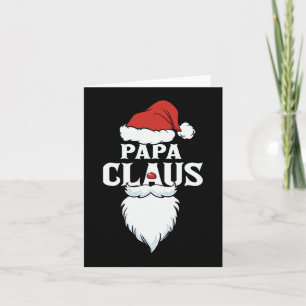 Papa Claus Santa Christmas Karte