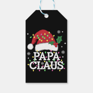 Papa Claus Weihnachts-Lichter Pajama Familie Match Geschenkanhänger