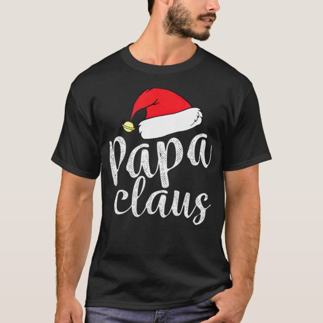 Papa Clause Grandpa Weihnachtsgeschenk T Shirt Chr (Vorderseite)