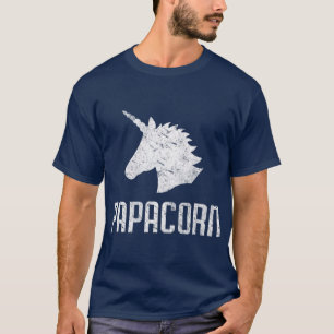 Papa Corn Unicorn Vater Funny Matching Birthday T-Shirt
