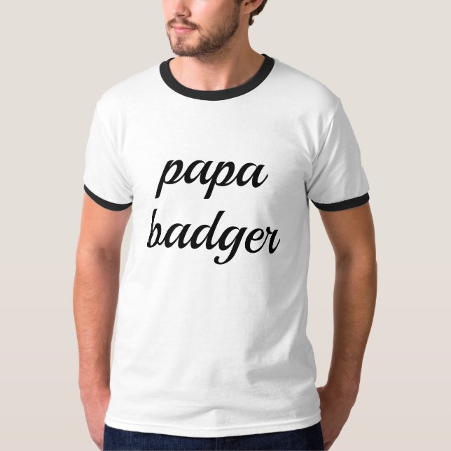 Papa-Dachs-T-Shirt T-Shirt (Vorderseite)