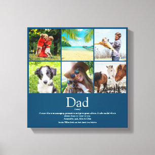 Papa Daddy Vater Definition 6 Foto Blau Leinwanddruck