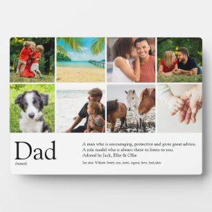 Papa, Daddy, Vater Definition 8 Fotocollage Fotoplatte