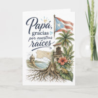 Papá Danke für unsere Wurzeln Puerto Rico
