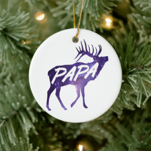 Papa Deer Keramik Ornament