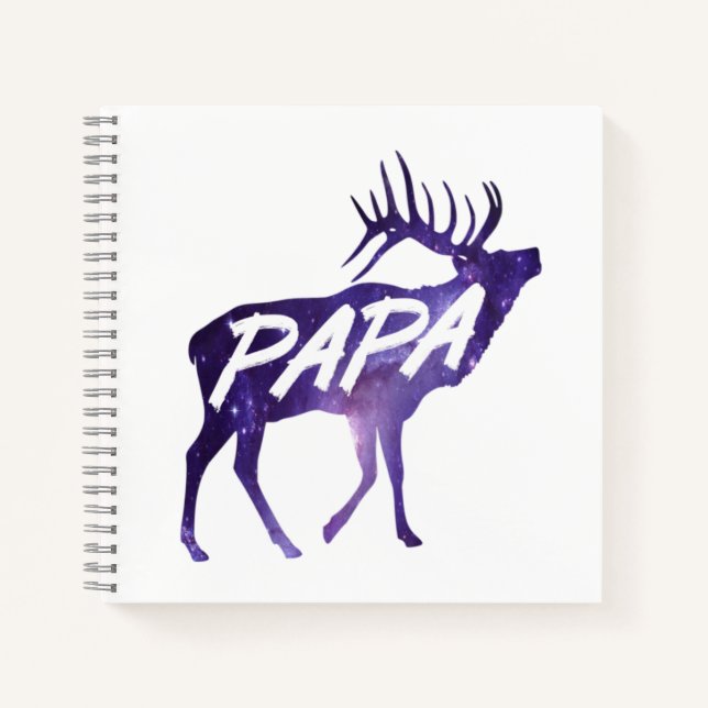 Papa Deer Notizbuch (Vorderseite)