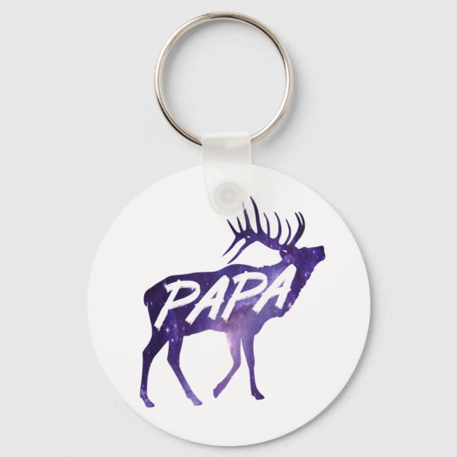 Papa Deer Schlüsselanhänger (Vorderseite)
