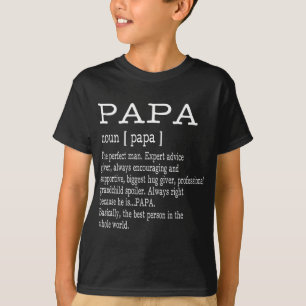 Papa Definition Großvater Vatertagsgeschenke - Män T-Shirt